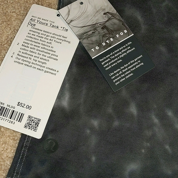NEW Lululemon All Yours Tank Tie Dye - Picture 9 of 10
